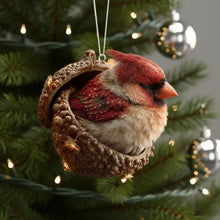 Afbeelding in Gallery-weergave laden, Acorn Dreams – Slapende Bosvriendjes – Handgemaakt om op te hangen