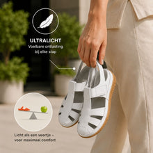 Afbeelding in Gallery-weergave laden, BellaVita comfortabele leren sandaal — Premium zacht · Antislip · Vederlicht