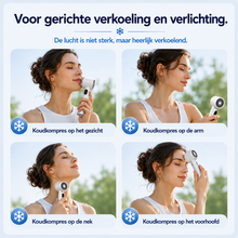 Afbeelding in Gallery-weergave laden, IJsBries Pro™ – Persoonlijke ventilator met actieve directe koeling — 199 standen, één druk op de knop en direct merkbaar koeler