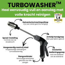 Afbeelding in Gallery-weergave laden, Turbowasher – Krachtige hogedrukreiniger voor elke tuinslang