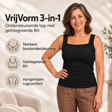 Afbeelding in Gallery-weergave laden, VrijVorm 3-in-1 – de top die uw bh vervangt | ondersteunende comforttop met geïntegreerde bh