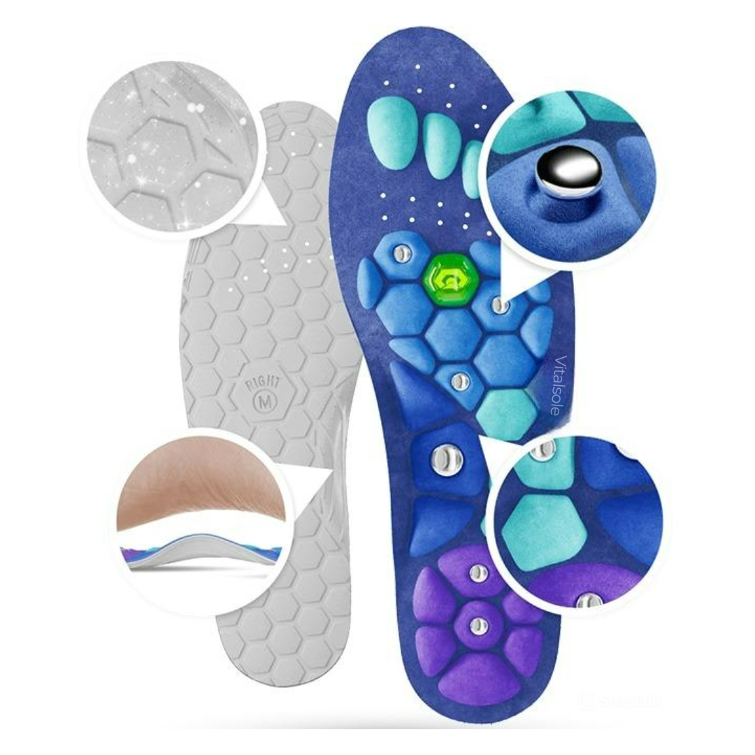 VitalSole - Magnetische acupressuurzool voor meer energie en ondersteuning bij gewichtsverlies
