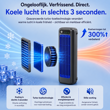 Afbeelding in Gallery-weergave laden, ClimateX - Mobiele Klimaanlage – Geen Installatie Nodig | Koelt Met Één Druk op de Knop
