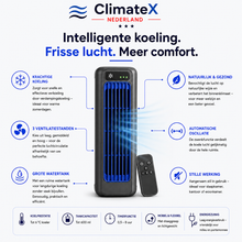 Afbeelding in Gallery-weergave laden, ClimateX - Mobiele Klimaanlage – Geen Installatie Nodig | Koelt Met Één Druk op de Knop
