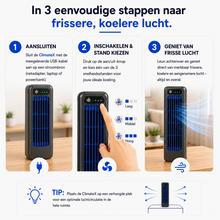 Afbeelding in Gallery-weergave laden, ClimateX - Mobiele Klimaanlage – Geen Installatie Nodig | Koelt Met Één Druk op de Knop
