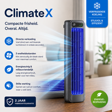 Afbeelding in Gallery-weergave laden, ClimateX - Mobiele Klimaanlage – Geen Installatie Nodig | Koelt Met Één Druk op de Knop
