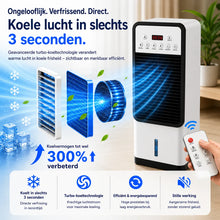 Afbeelding in Gallery-weergave laden, FreiKlima Max - Mobiele allround airconditioner – Koelen in de zomer, verwarming in de winter | Geen installatie nodig
