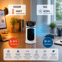 Afbeelding in Gallery-weergave laden, NanoChill Pro - Mobiele luchtkoeler – Geen installatie nodig | Koelt met één druk op de knop
