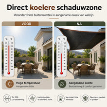 Afbeelding in Gallery-weergave laden, Zonbescherming Pro – Premium zonbeschermingsnet voor terras &amp; tuin
