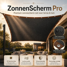 Afbeelding in Gallery-weergave laden, Zonbescherming Pro – Premium zonbeschermingsnet voor terras &amp; tuin
