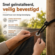 Afbeelding in Gallery-weergave laden, Zonbescherming Pro – Premium zonbeschermingsnet voor terras &amp; tuin
